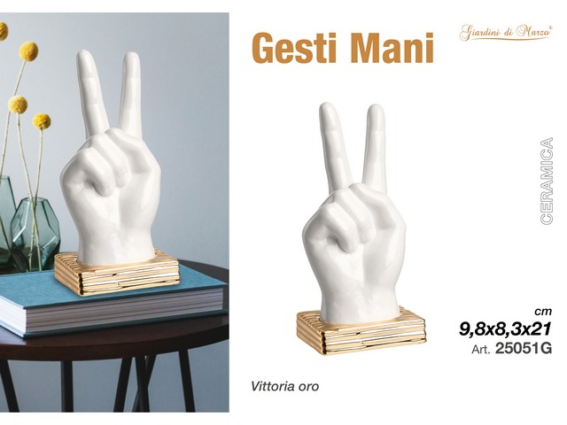 MANO VITTORIA BIANCA BASE ORO 25051G