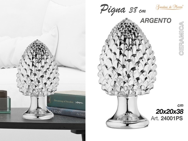 PIGNA 38 CM ARGENTO 24001PS