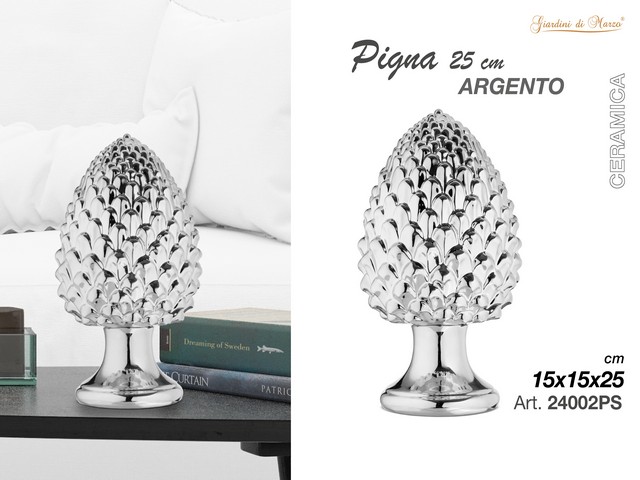 PIGNA 25 CM ARGENTO 24002PS