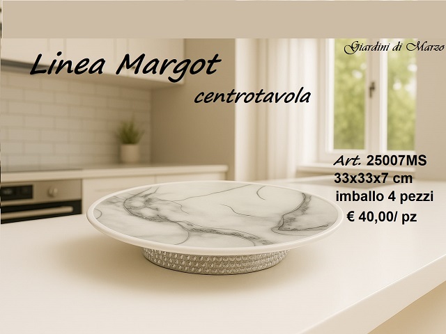 CENTROTAVOLA EFFETTO MARMO SILVER 25007MS