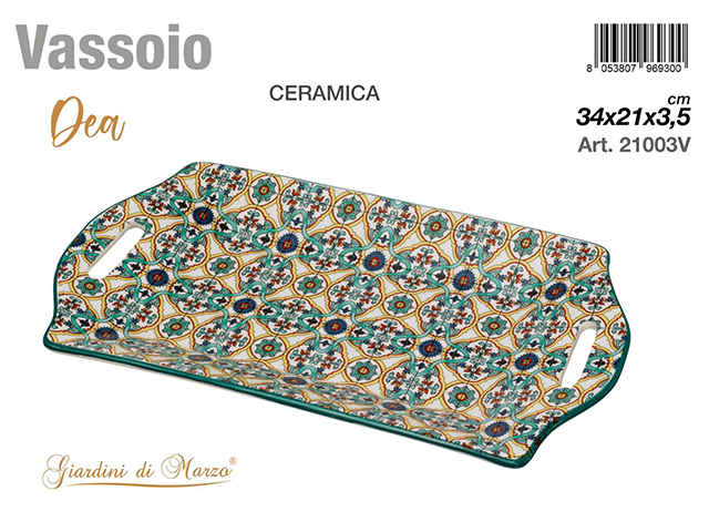 VASSOIO VERDE C/SCATOLA 21003V