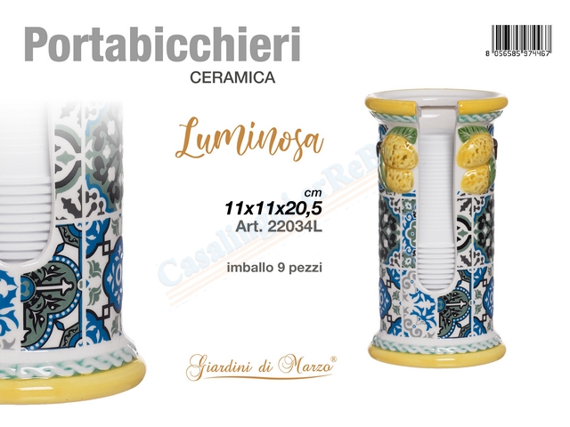 P/BICCHIERI LIMONI C/DECALCA 22034L