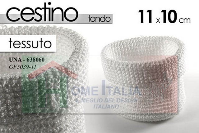 CESTINO TONDO STOFFA 11X10 638060