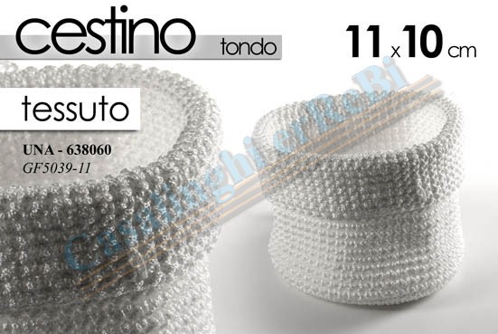 CESTINO TONDO STOFFA 11X10 638060