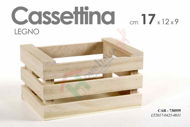 CASSETTA LEGNO CM.17X12X9