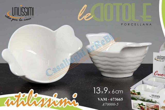 CIOTOLINA CUORE CM.13X9X6 BIANCA