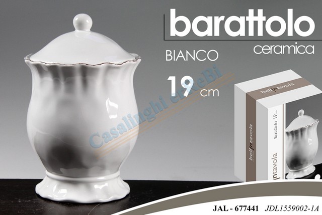 BARATTOLO BIANCO 19CM JDL155
