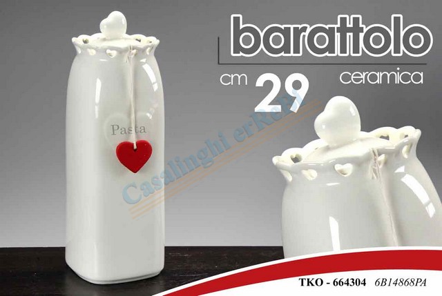 BARATTOLO PASTA CUORE H.29CM 6B1