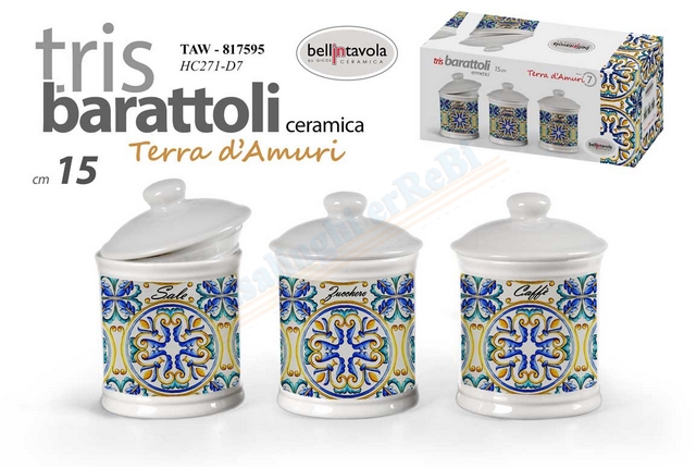TRIS BARATTOLI T.D\'AMURI SOLE CM.15