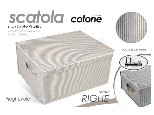 SCATOLA RIGHE CM.50*40*25