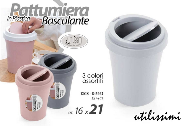 PATTUMIERA PLASTICA ASS CM.16X21