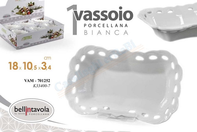 CIOTOLINA BIANCA CM.18X10,5X3,4