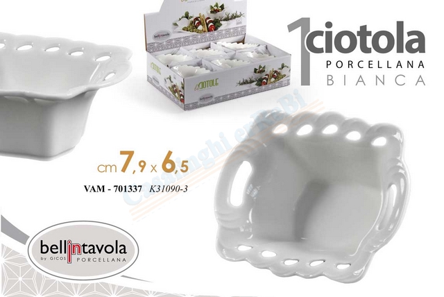CIOTOLINA BIANCA CM.7,9X6,5