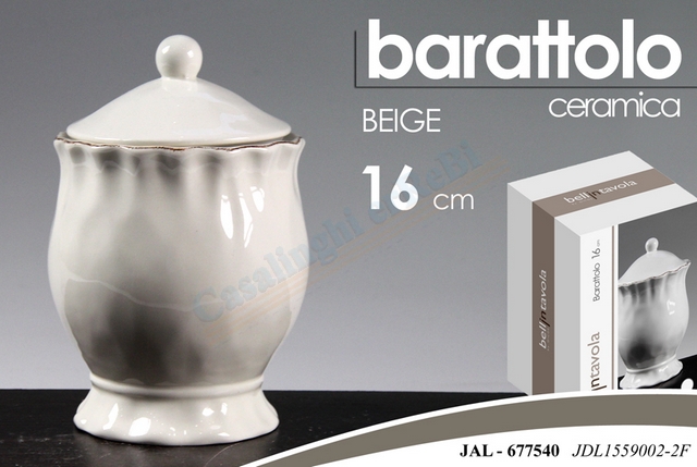 BARATTOLO BEIGE 15,5CM JDL15