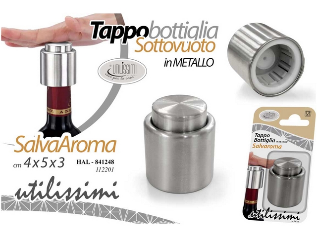 TAPPO BOTTIGLIA SALVA AROMA CM.4X5X3
