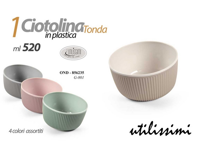 CIOTOLINA TONDA PLASTICA 520ML