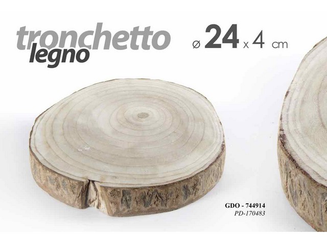 TAGLIERE TRONCO LEGNO CM.24X24X4    PD170483
