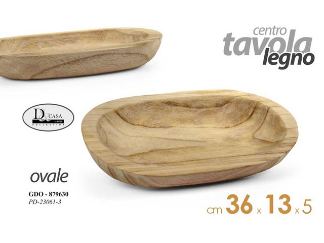 CENTRO OVALE LEGNO CM.36X23 PD23061-3