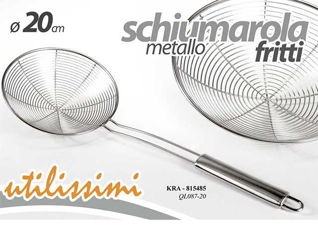 SCHIUMAIOLA IN METALLO PER FRITTI 20 CM