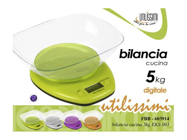 BILANCIA CUCINA 5KG COLOR EKS-003