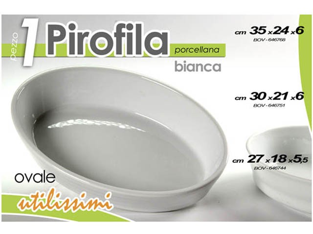 PIROFILA OVALE CM.35*24,5*6 4776H-C207-13,75