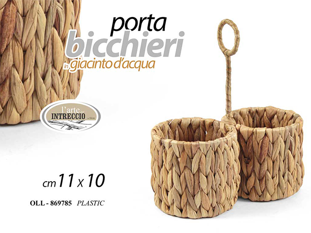PORTA BICCHIERI GIACD\'ACQU 11*10 PLASTIC