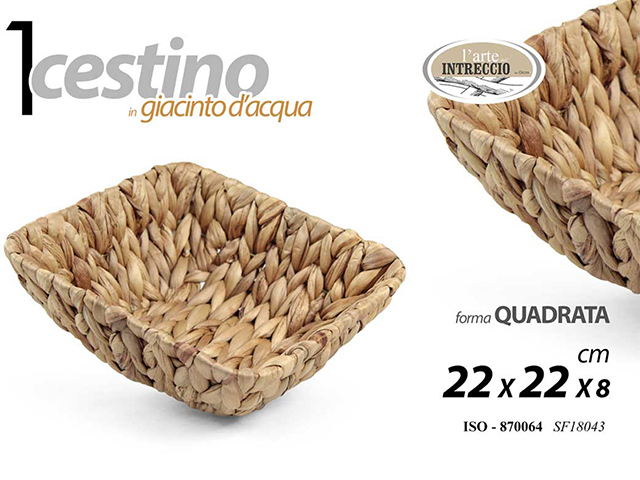 CESTINO QUADRTO GIACIN 22*8CM SF18043