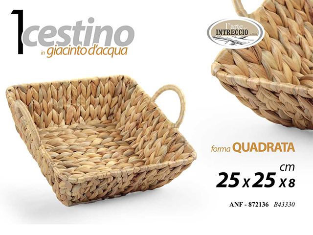 CESTINO QUADRAT GIACINTO 25*25*8 B43330