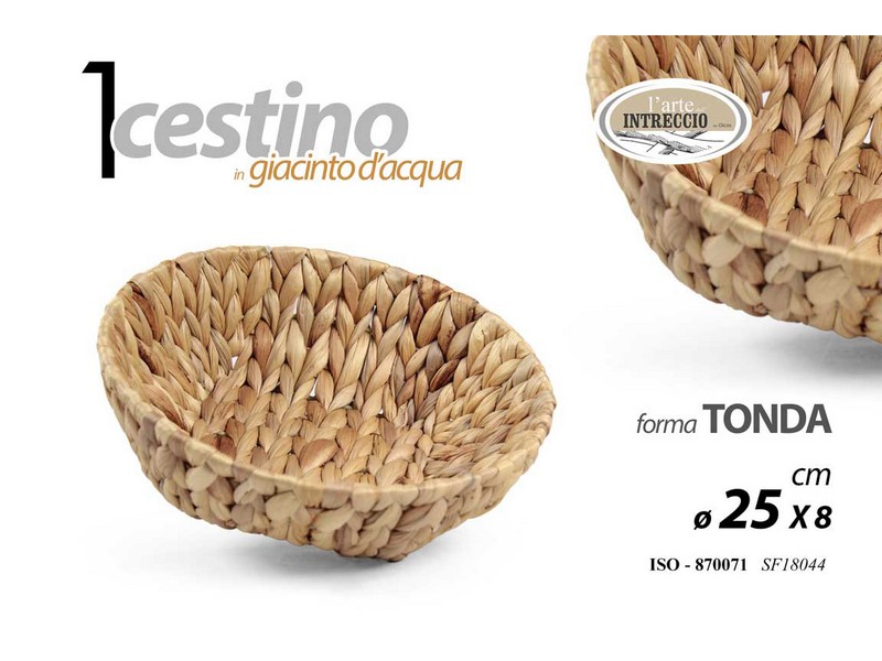 CESTINO TONDO GIACINTO CM.25X8