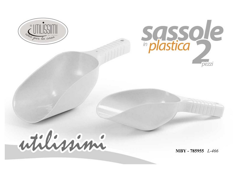 SASSOLE PLASTICA 2 PZ BIANCHE