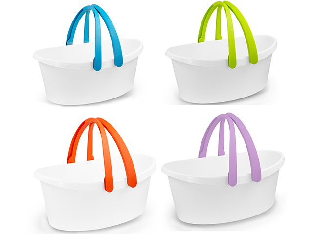 BACINELLA OVALE LOVE BIANCA LT 25   CM.57X37XH24