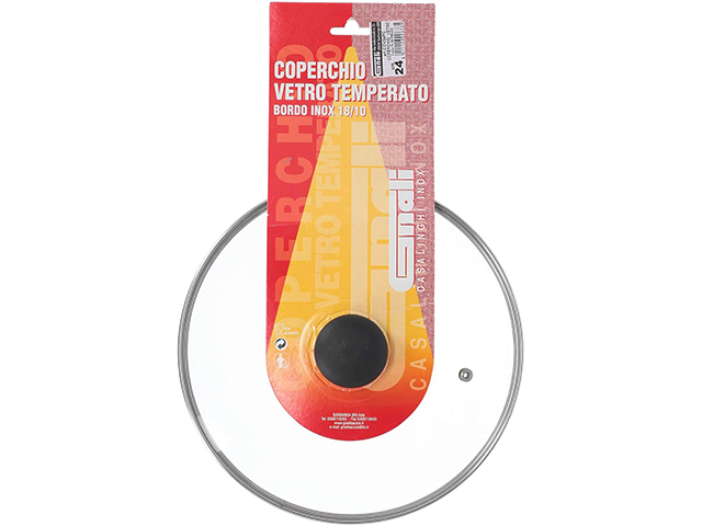 *COPERCHIO VETRO CM.26 C/FASCIA