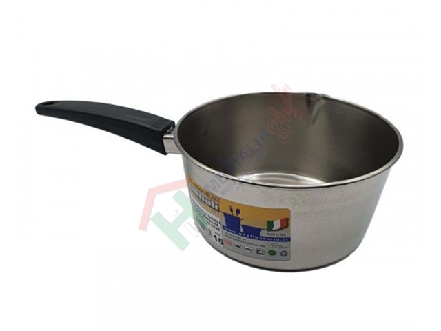 *CASSERUOLA CONICA ECHO CM.10 INOX   MANICO BAKALITE