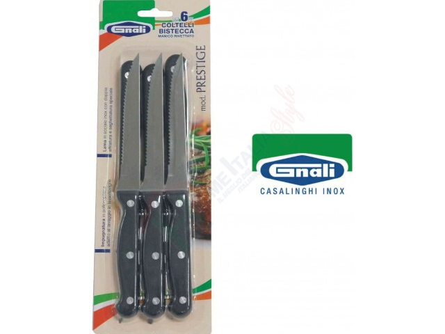 *COLTELLO PRESTIGE C/6 BISTECCA 6CCB