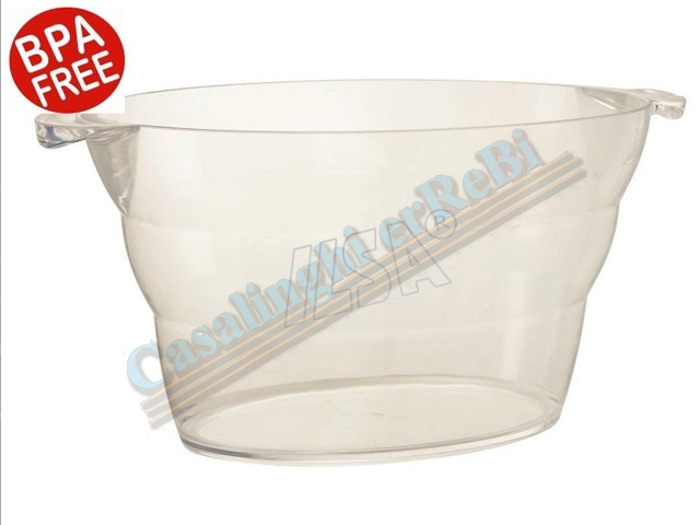 *SECCHIELLO CHAMPAGNE 47X29CM H.24CM ART.2594 OVALE 3 BOTTIGLI