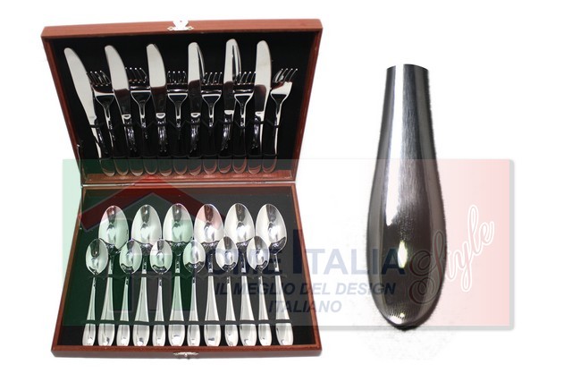 VALIGETTA LEGNO POSATE 24 PZ