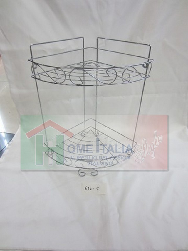 *ANGOLIERE 2 PIANI FILO INOX 5692-1