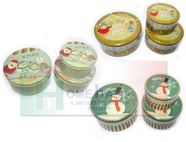 TRIS SCATOLA TONDA LATTA 20XH8,5 XQ-5XQ-CRISTAMAS