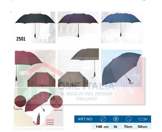 OMBRELLO UOMO PIEGHEVOLE ART.2501   CM 120