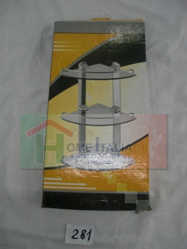 ANGOLIERA 3 PIANI MOD.LUSSO VETRO