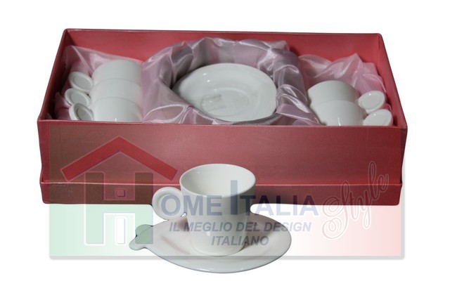 *SET 6 TAZ CAFFE CON PIATTI