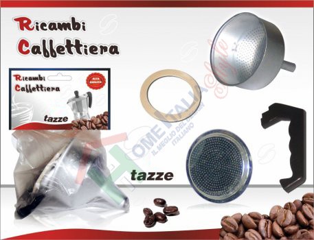 RICAMBI CAFFETTIERA 2 TAZZE 4PZ