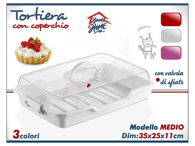 *PIATTO TORTA MEDIO CM.30X20XH8 GOLDEX