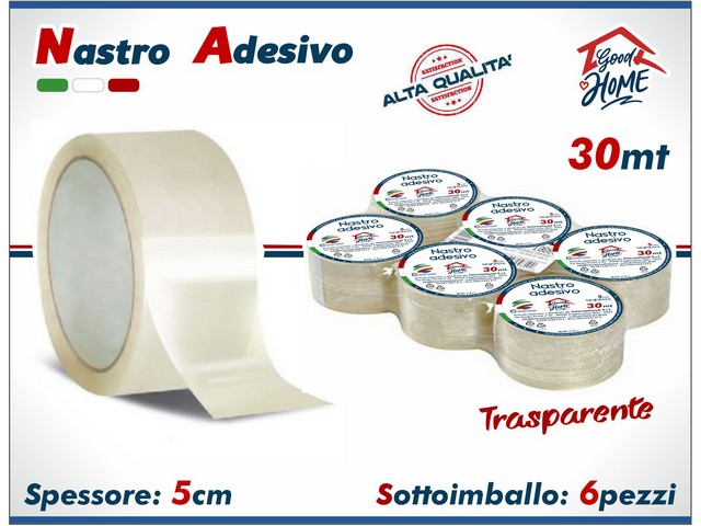 NASTRO ADESIVO TRASPARENTE 30MT