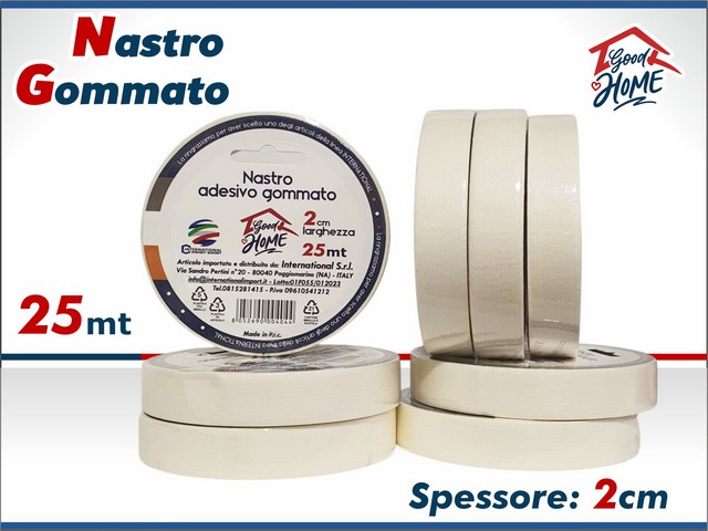 NASTRO GOMMATO 2CM X 25MT