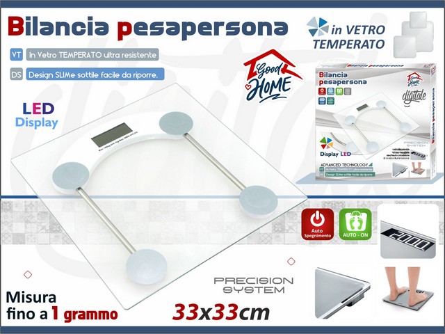 BILANCIA QUADRATA TRASPARENTE