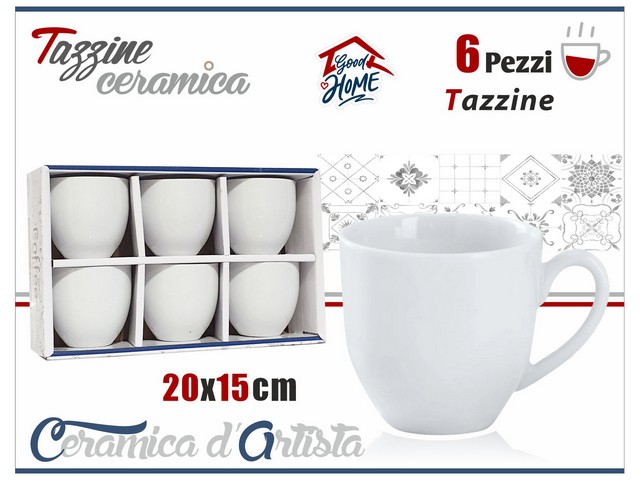 TAZZINE BIANCHE C/6
