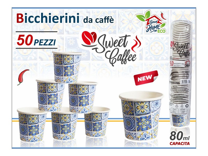 BICCHIERINI CAFFE ARTISTA 50PZ