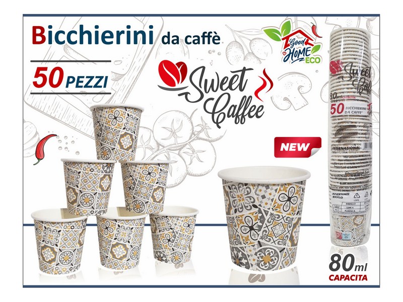 BICCHIERINI CAFFE SHABBY 50PZ