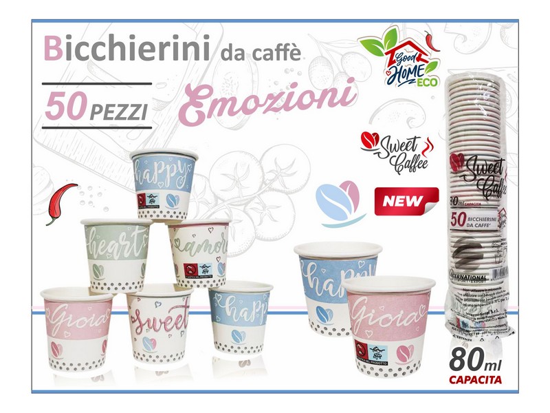 BICCHIERINI CAFFE EMOZION 50PZ